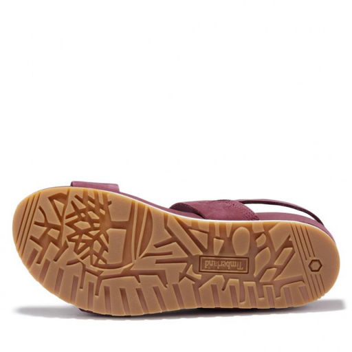 Женские сандалии Timberland Malibu Waves 2 Band Sandal бордовые  фото 6