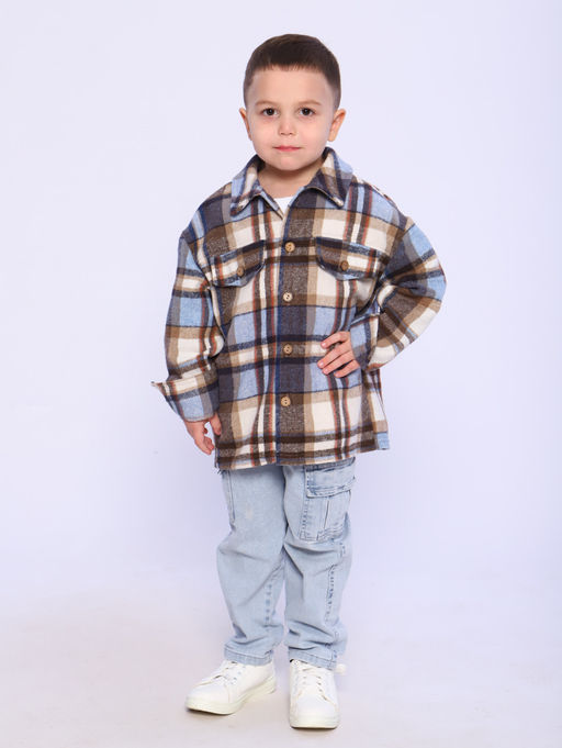 РБ012 Рубашка Бавария (голубой; коричневый) - Милаша фото 12