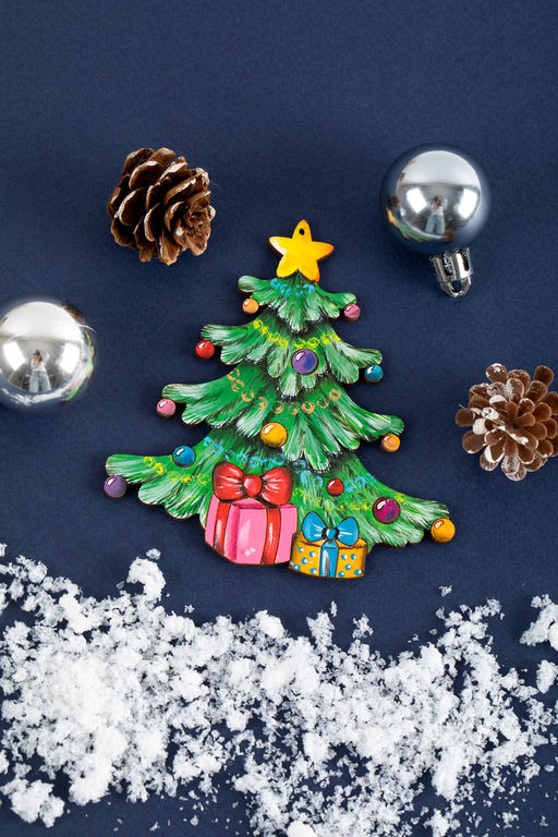 Заготовка для декорирования Mr. Carving ВД-1246 Подвеска Елочка фанера 9 х 9 х 0.3 см фото 3