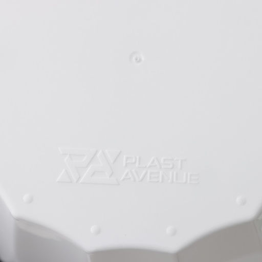 Кашпо для цветов со вставкой «Флюте», 4.5 л, d=20 см, h=20 см, белое