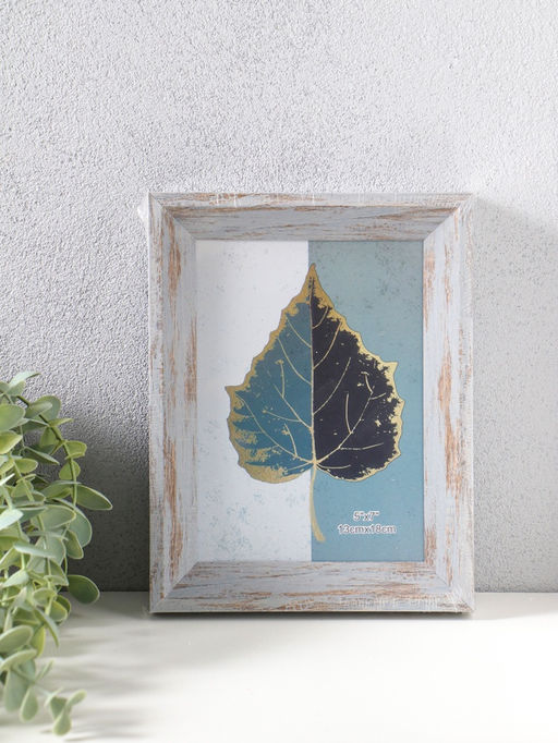 Фоторамка для фото 13×18 см «Прованс», пластик, серо-голубой, 21.7×16.8×3 см