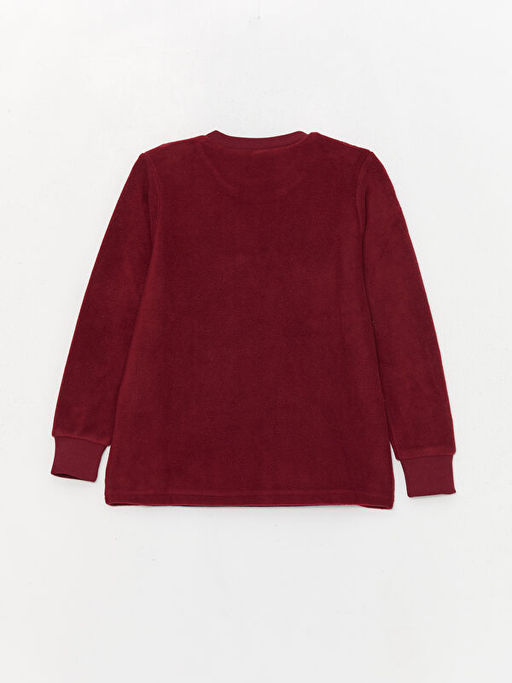 Bisiklet Yaka Bask?l? Uzun Kollu Polar Erkek ?ocuk Pijama Tak?m? - Waikiki фото 3