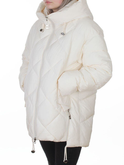 8811 MILK WHITE Куртка зимняя женская (150 гр. холлофайбер)