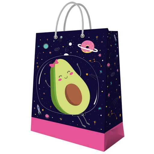 ND Play. Пакет подарочный большой "Авокадо в космосе" 335х406х155 мм арт.300094