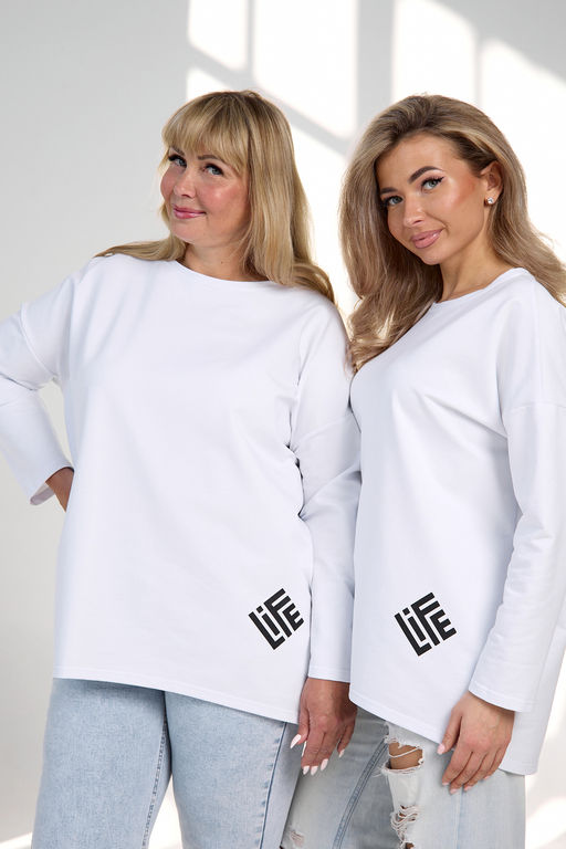 Кофта футер life дл/р