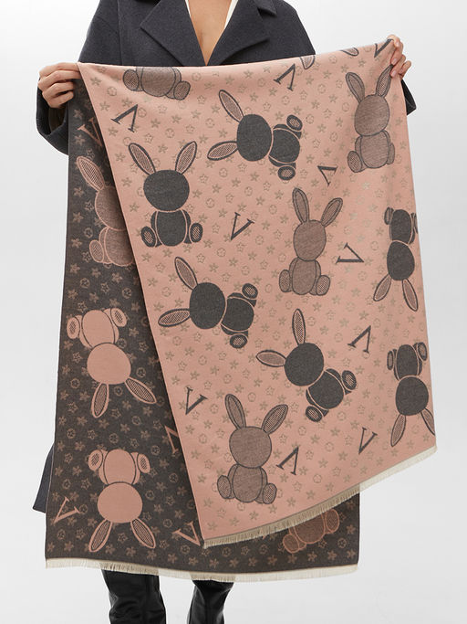 в составе ШЕРСТЬ и КАШЕМИР Большой, мягкий, теплый двусторонний палантин - Tantino фото 3