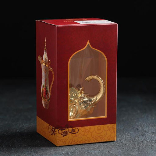 Набор ложек на подставке «Слон», 8×4×16 см, ложки h=13 см, 6 шт., цвет золотой