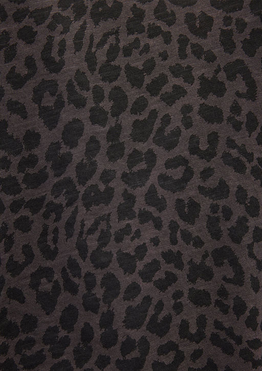 Leopar Bask?l? Tisort - Mavi фото 6