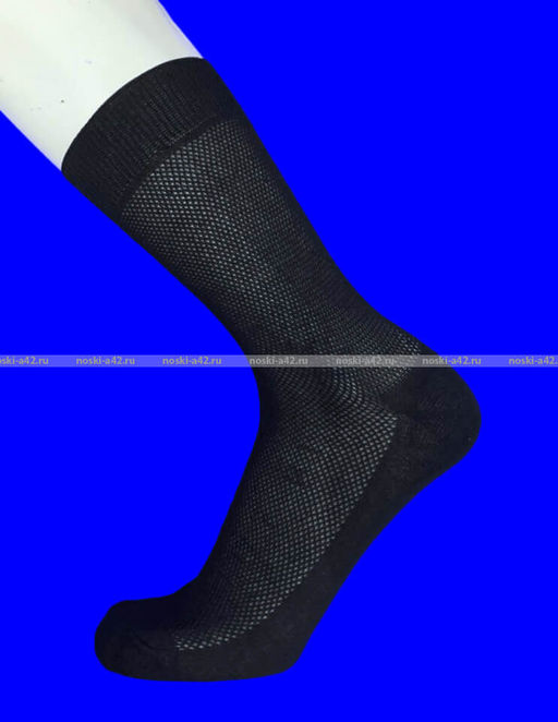 Цена за 10 пар. Легион носки мужские СЕТКА черные