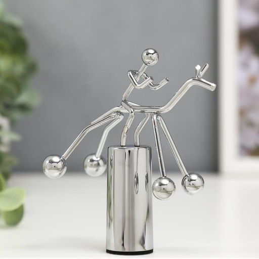 Маятник настольный антистресс «Человечек на коне», 11.5×9.5×5 см