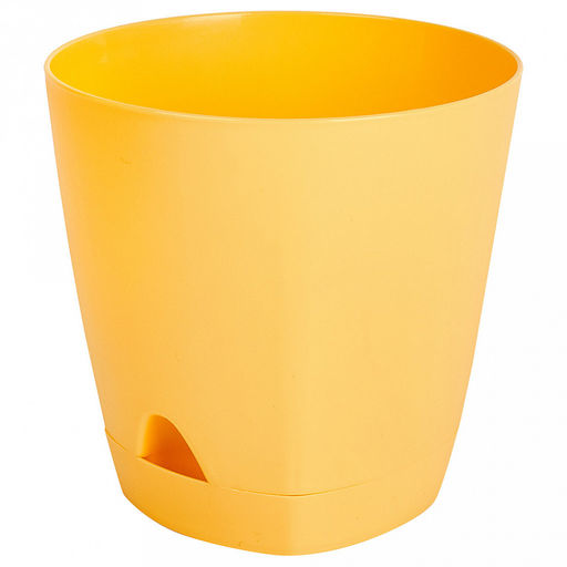 Ingreen Горшок для цветов пластмассовый Amsterdam 0,65л, д11см, h10см, с прикорневым поливом, спелая груша (Россия) - Домашняя мода фото 6