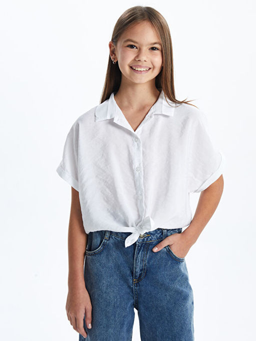 Basic K?sa Kollu K?z ?ocuk G?mlek