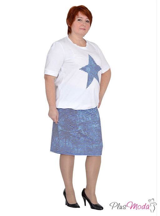 Туника Модель №225 размеры 44-80 - Plusmoda фото 2