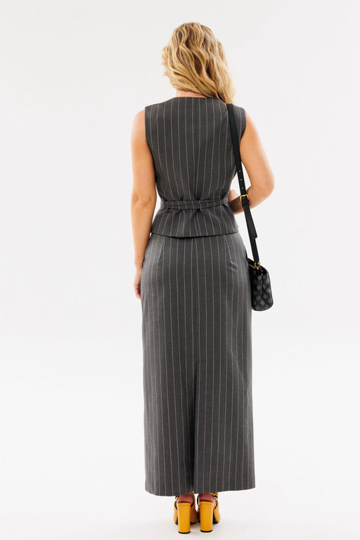 Костюм AmberA 2082 полоска серый  фото 6