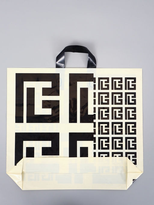 Цена за 50 шт. Пакет с петлевой ручкой "Узор" 45 х 40 х 8 см, 60 мкм