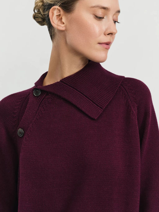 Джемпер из хлопка с пуговицами на воротнике / Zarina