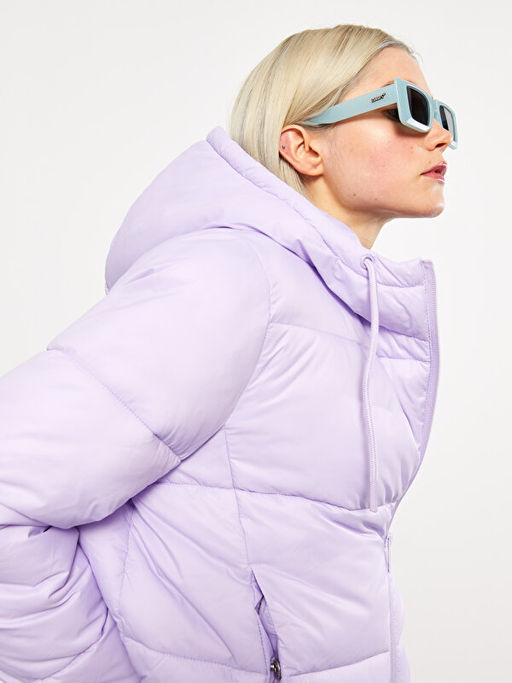 Kap??onlu D?z Uzun Kollu Kad?n ?i?me Mont - Waikiki фото 3