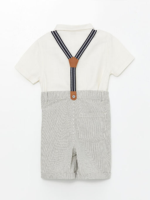 K?sa Kollu Erkek Bebek G?mlek ve ?ort 2li Tak?m - Waikiki фото 2