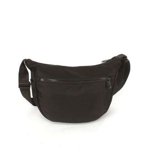 Сумка женская текстиль BoBo-5002, 1отд+еврокарман, плечевой ремень, черный 265878  фото 2