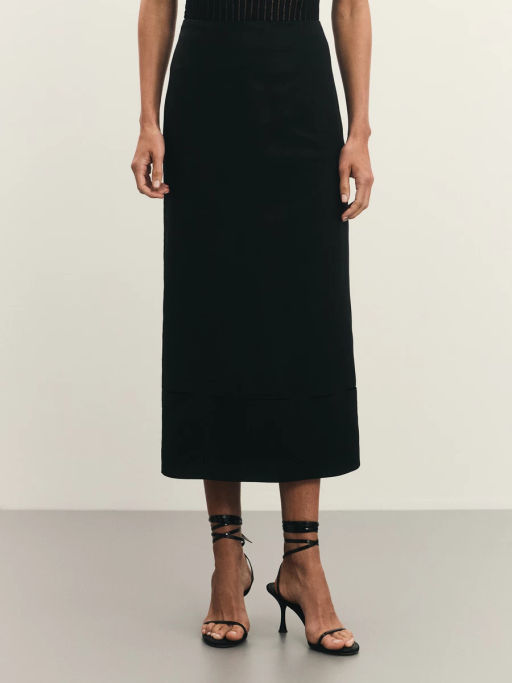 Юбка из тенселя с декоративным элементом / Zarina  фото 3