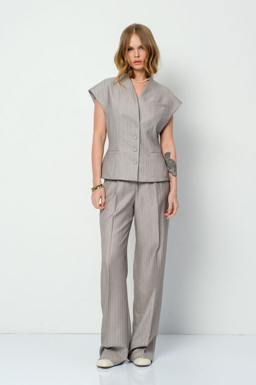 Брюки Pirs 5913 серо-бежевый