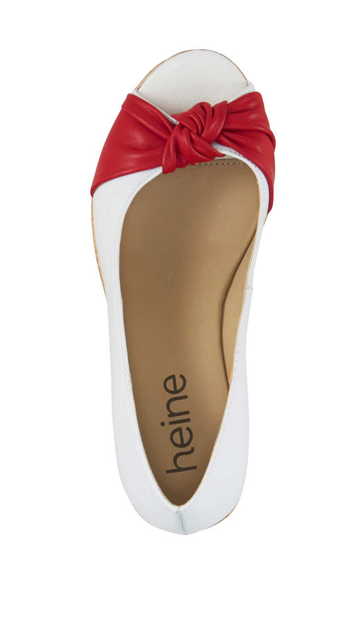 Туфли, бело-красные - Heine фото 4