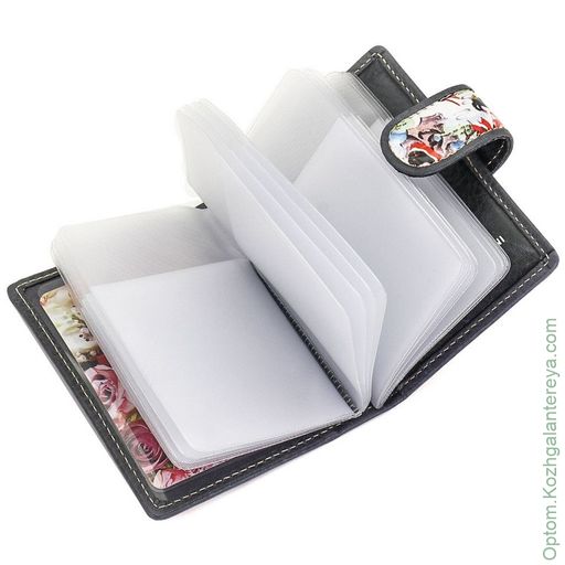 Женская кожаная визитница Sergio Valentini СВ 8138-010  фото 2
