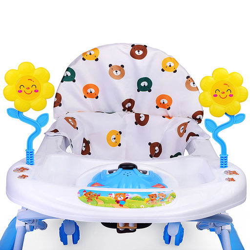 Ходунки "Цветочки" (цвет белый/голубой)