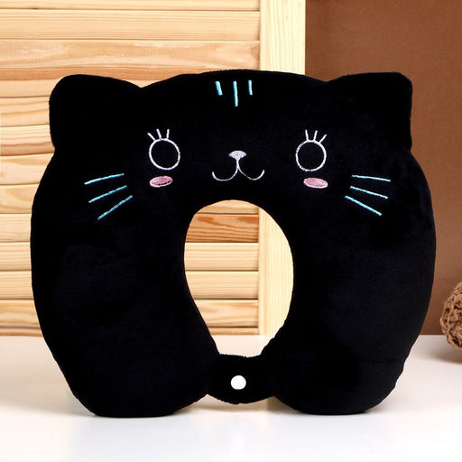 Подушка для путешествий на шею «Кошечка», маска для сна