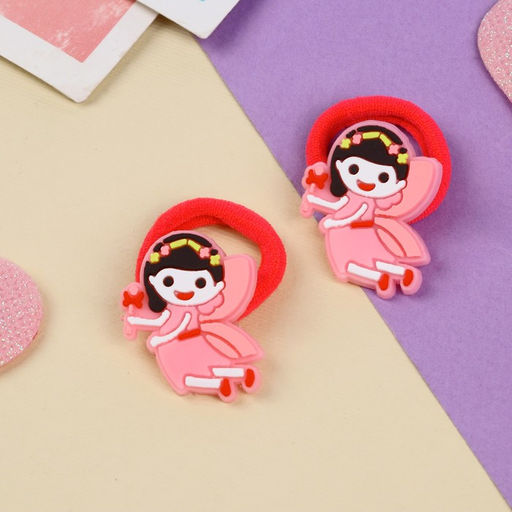 Цена за 6 шт. Резинка для волос Крошка (набор 2 шт) пчелка,3 см, оранжевый - Queen fair фото 2