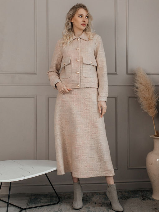 шерсть и хлопок юбка - Волтри фото 3