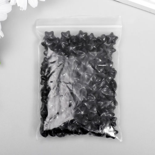 Сургуч в гранулах в пакете Звёздочки чёрный матовый 55 гр 12х8 см - Simaland фото 3