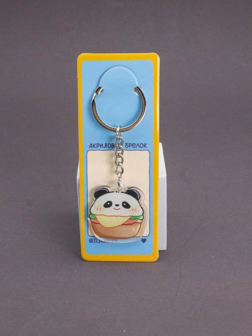 Брелок акриловый iLikeGift "Panda in a Basket"