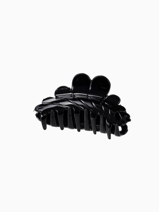 Цена за 12 шт. Крабик для волос «Классик», волны, 9×4 см, чёрный
