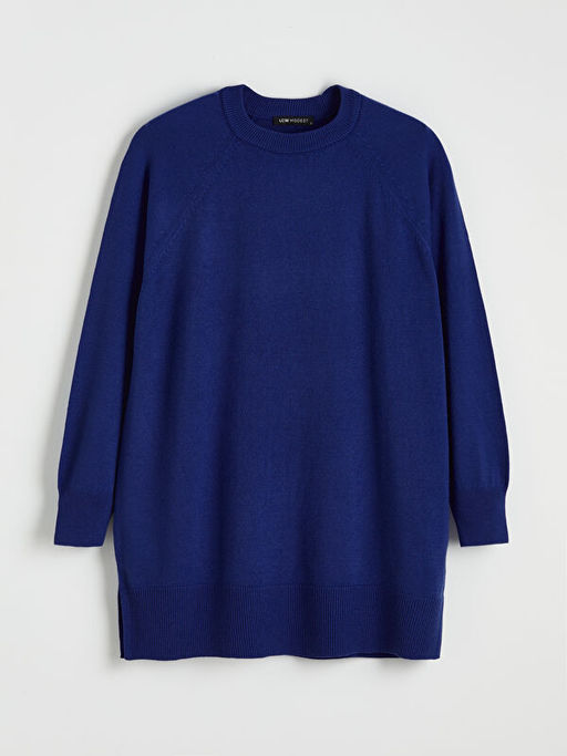 Bisiklet Yaka Kad?n Triko Tunik