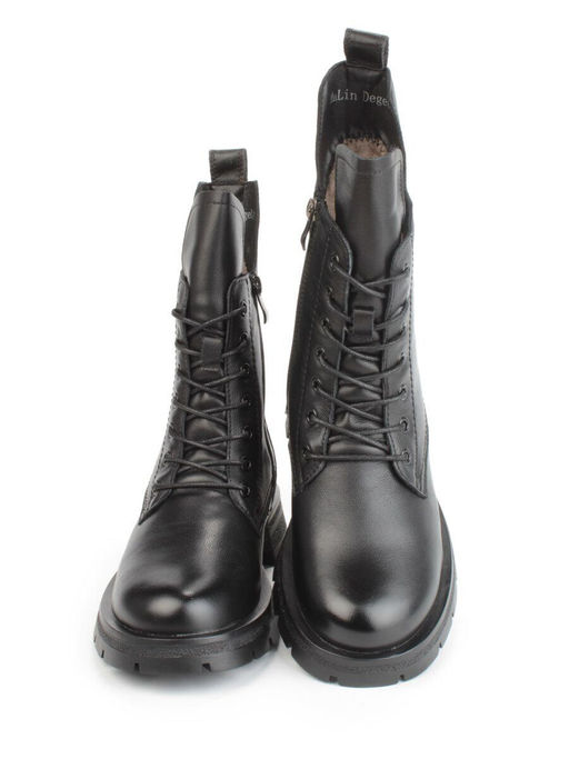 04-A917-1M BLACK Ботинки зимние женские (натуральная кожа, натуральная шерсть) - Фабричный китай фото 6