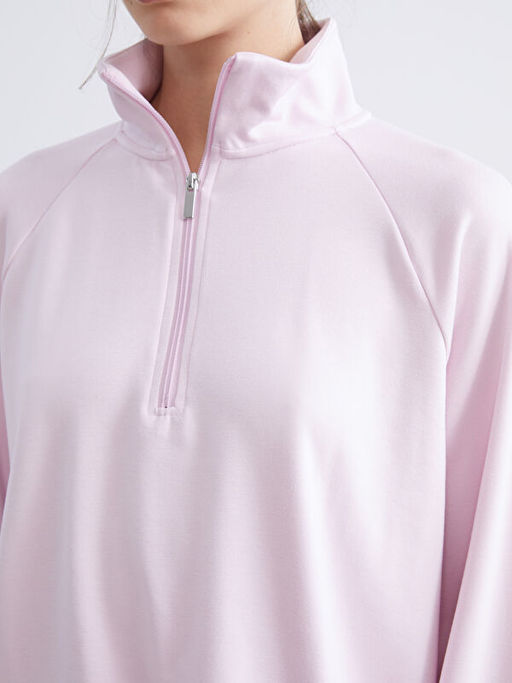 Dik Yaka Oversize Kad?n Sweatshirt