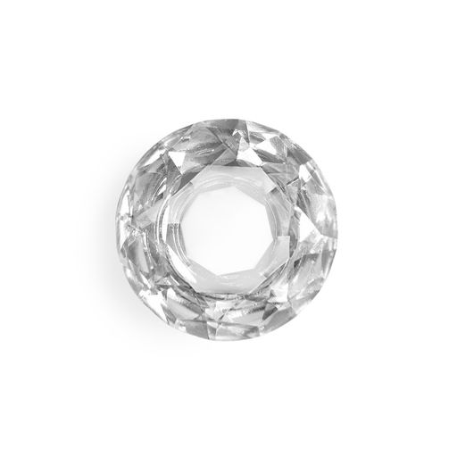 Цена за 2 шт. Ручка-кнопка CAPPIO «Алмаз», стеклянная, d=30 мм