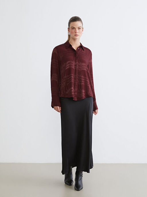 Desenli Oversize Kad?n G?mlek