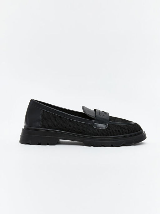 Deri G?r?n?ml? Kad?n Loafer