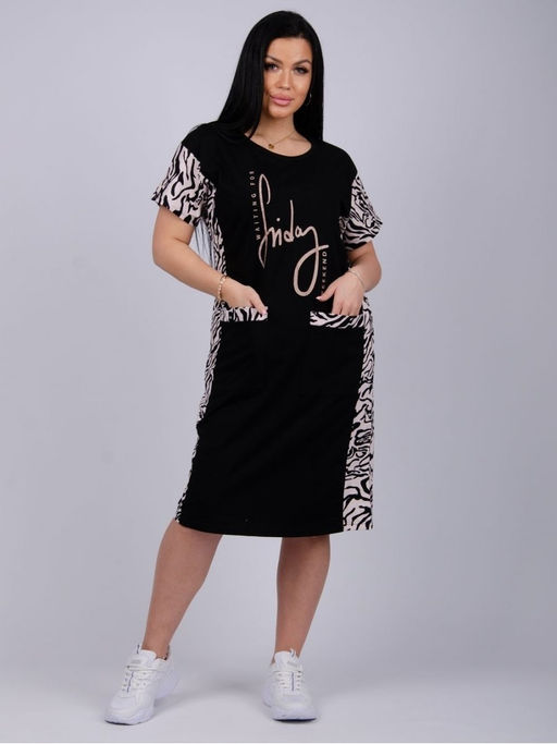 Платье "Иволга" зебра, трикотаж