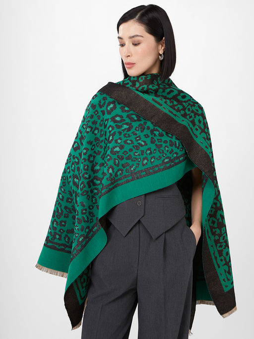 в составе ШЕРСТЬ и КАШЕМИР Большой, мягкий, теплый однотонный двусторонний палантин. - Tantino фото 6