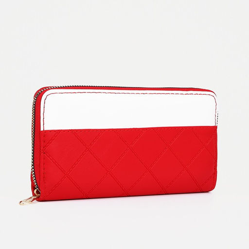 Кошелёк на молнии, красный