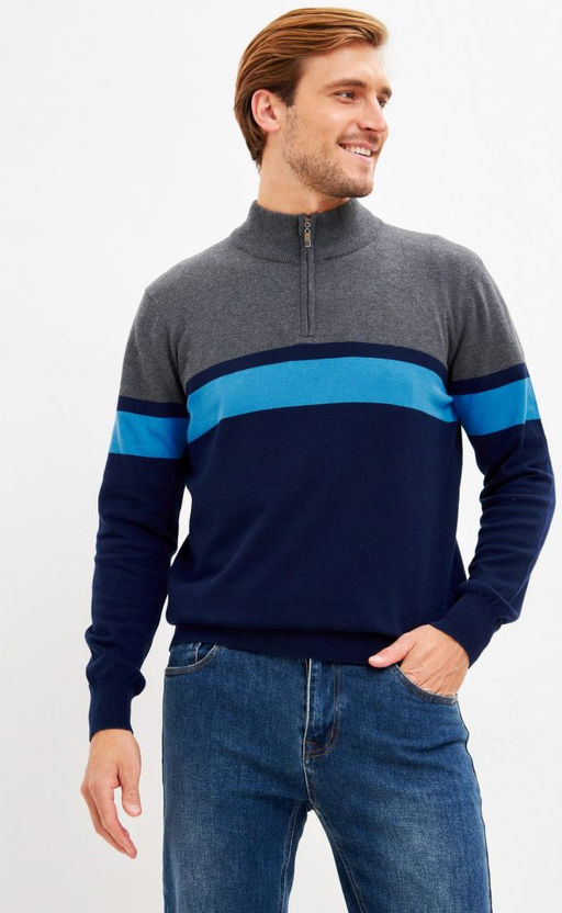 Джемпер F321-15245 d.blue-grey - Fine joyce фото 8