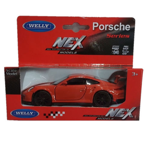 Welly. Машинка 1:38 "Porsche 911 GT3 RS 2016" оранжевый арт.43746W-O