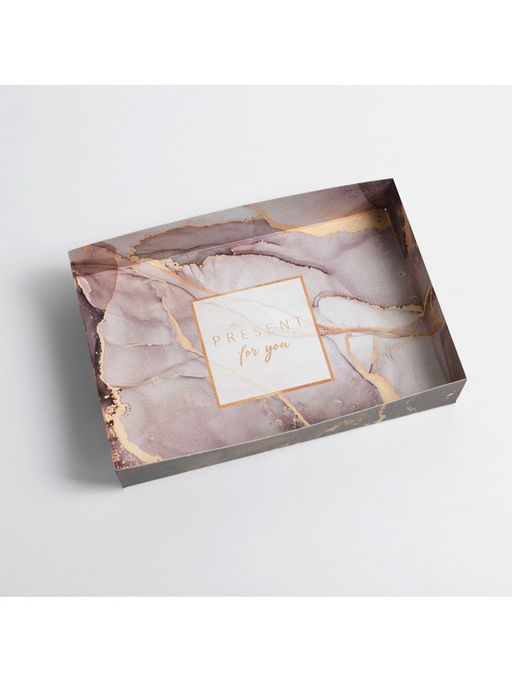 Цена за 5 шт. Коробка кондитерская Present, 18×12×3.5 см