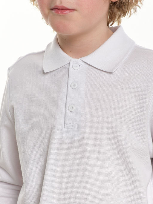 Футболка поло для мальчика в школу белый 22-1755 белый - Mini maxi фото 9