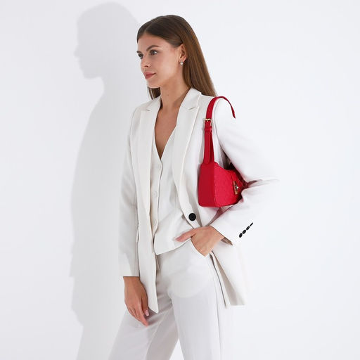 Сумка-багет на молнии, цвет розовый - Simaland фото 6