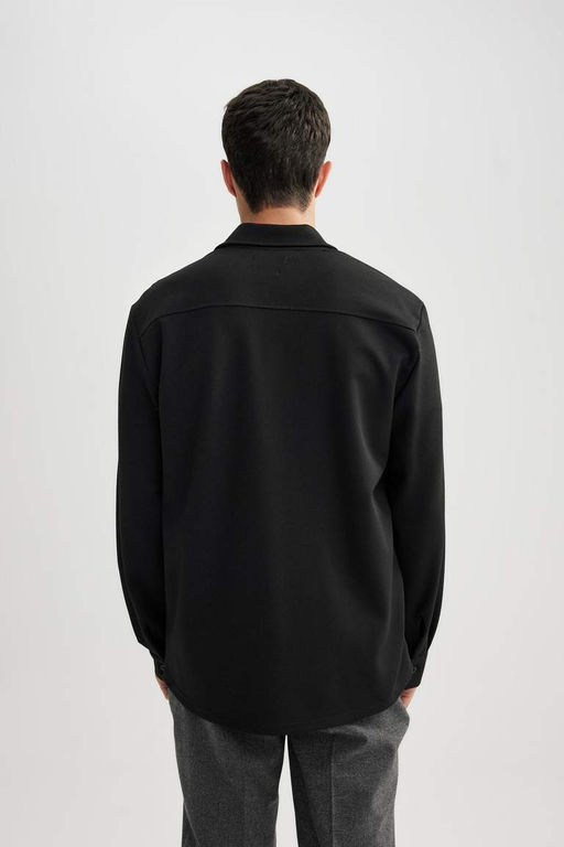 Рубашка стандартного кроя с длинным рукавом - Defacto фото 10