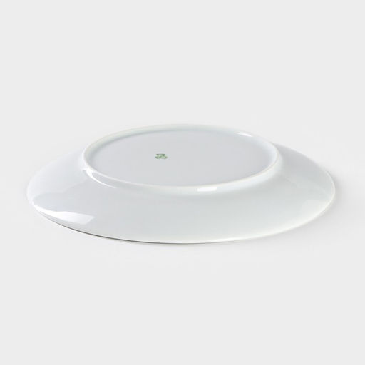 Тарелка Добрушский завод «Лев», d=24 см, фарфор, белая